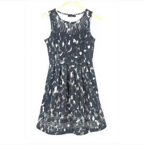 H&M Grey White Dress Size 6